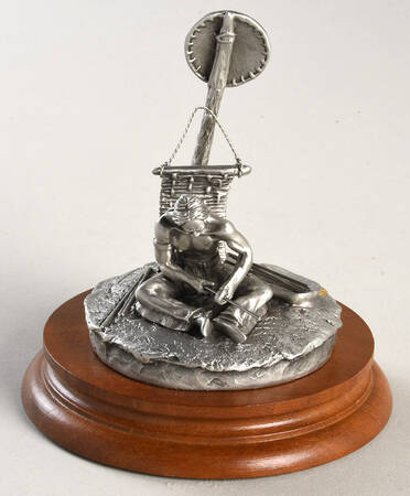 Native American Portrait by Chilmark Pewter