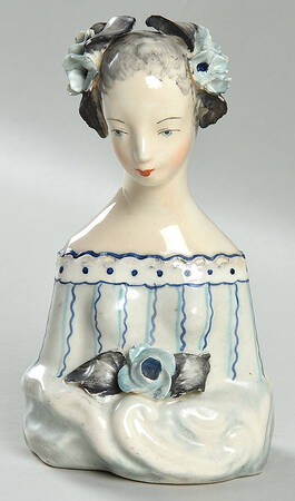 Cordey Figuines Woman With Flowers Bust - No Box