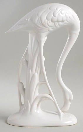 Ceramica de Cuernavaca Figurines Crane-White - Boxed