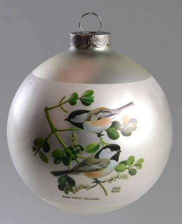Bird Ornaments Black Capped Chickadee - With Box