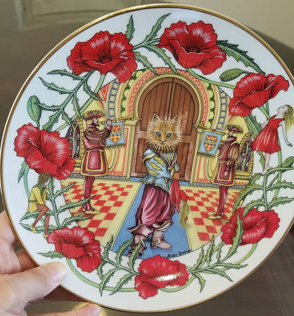 Fairy Tale Calendar Plate Puss In Boots-August - No Box