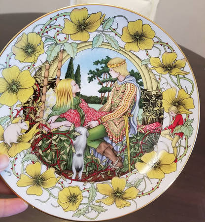 Fairy Tale Calendar Plate Sleeping Beauty-June - No Box