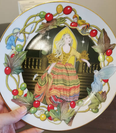 Fairy Tale Calendar Plate Cinderella-October - No Box