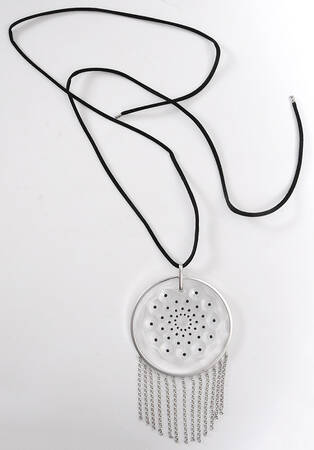 Lalique Jewelry Sautoir Cactus Medal Clear - Boxed