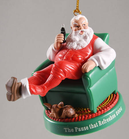 Sundblom Santa Ornament by Coca-Cola