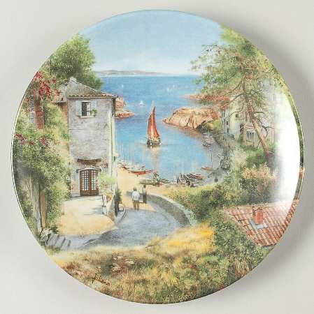 French Country Landscapes Harbour Scene In Provence - Boxed