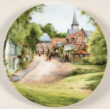 French Country Landscapes Sunday In A Village - Boxed