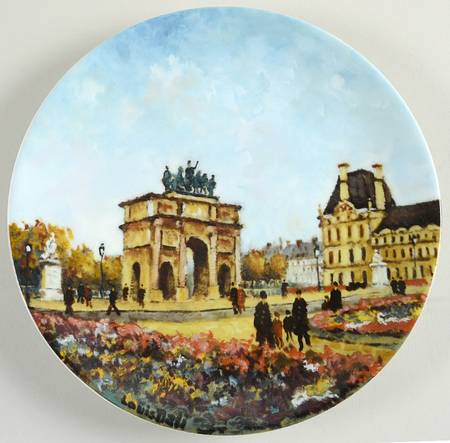 Les Sites De Parisiens Le Jardin Des Tuileries Et L'Arc De Trio - Boxed