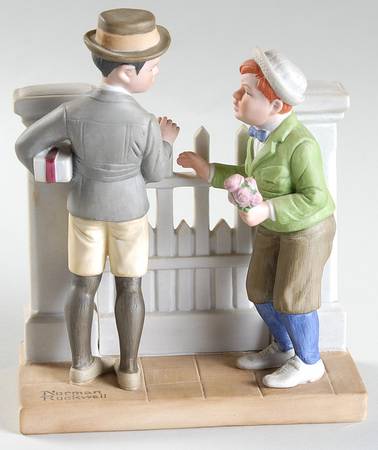 Norman Rockwell Figurines The Rivals - Boxed