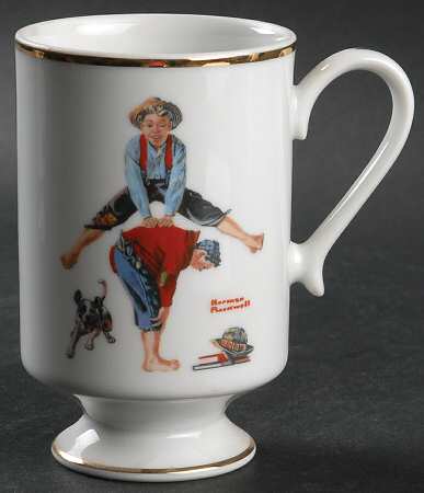 Norman Rockwell Mug Leap Frog - No Box