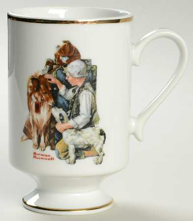 Norman Rockwell Mug Making Friends - No Box