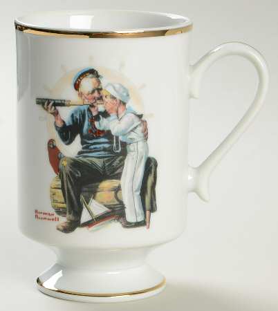 Norman Rockwell Mug Ship Ahoy - No Box