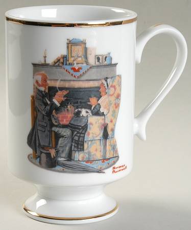 Norman Rockwell Mug Tea For Two - No Box