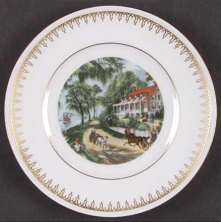 Currier & Ives Home On The Mississippi - No Box