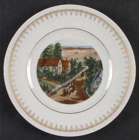 Currier & Ives The Western Farmer's Home - No Box