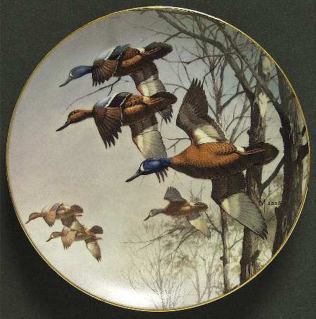 Ducks Taking Flight Misty Morning - No Box