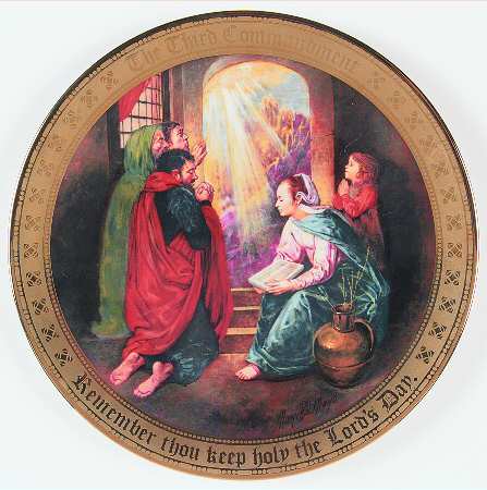 Ten Commandments Remember Thou Keep Holy The Lords Day - No Box