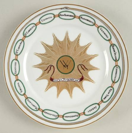 White House China George Washington - No Box