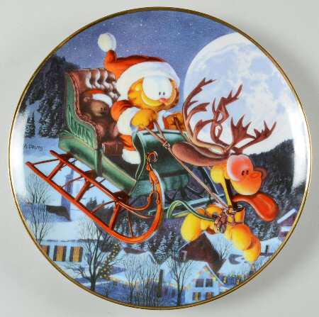 Garfields Christmas A One Dog Open Sleigh - No Box