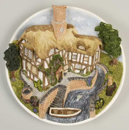 Collectors Guild Scene On The River Bank-Plaque - Boxed