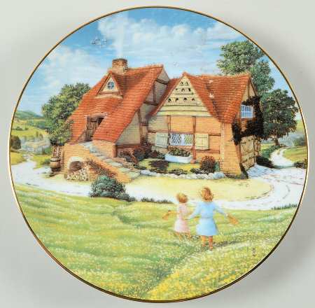 David Winter Cottage Plates Dove Cottage - Boxed