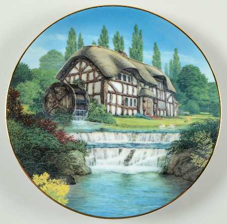 David Winter Cottage Plates Little Mill Plate - Boxed