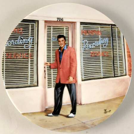 Elvis Presley Looking At A Legend Entering Sun Studios - Boxed
