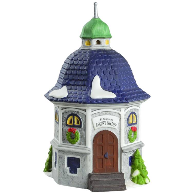 Alpine Village Silent Night Music Box - Boxed