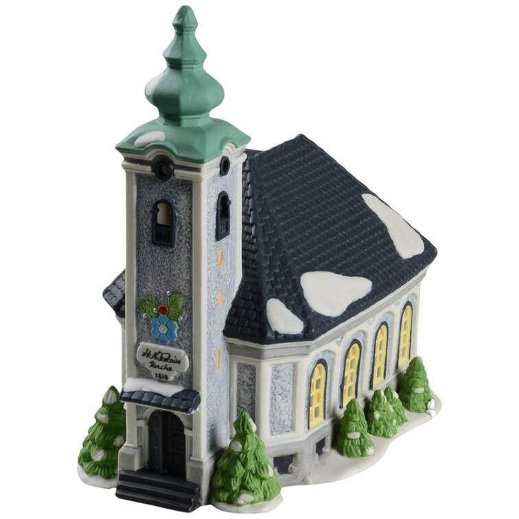 Alpine Village St. Nikolaus Kirche-St. Nikolaus Church - Boxed