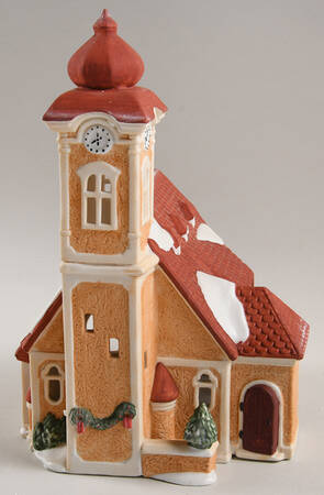 Alpine Village Alpine Church-White Trim - Boxed