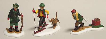 Alpine Village Trekking In The Snow - Boxed