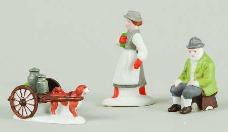 Alpine Village Alpine Villagers-Set Of 3 - Boxed