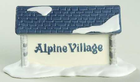Alpine Village Alpine Village Sign - Boxed