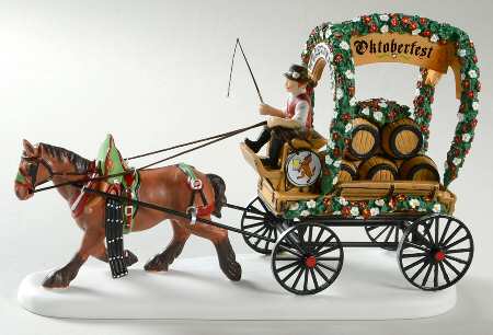 Alpine Village Wolfstein Beer Wagon - Boxed