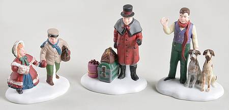 Dickens Village Visions Of A Christmas Past-Set Of 3 - Boxed