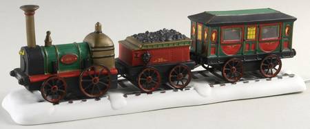 Dickens Village Emerald Express Train-35th Anniversary - With Box Bx790