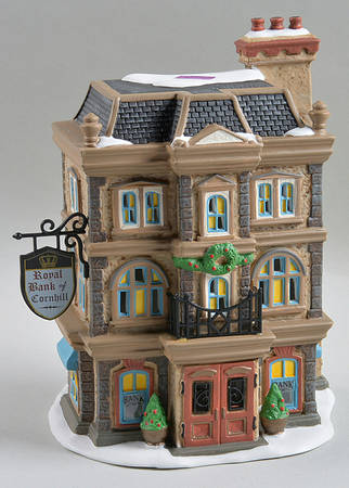 Dickens Village Royal Bank Of Cornhill - With Box Bx786