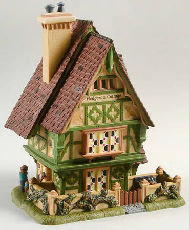 Dickens Village Hedgerow Garden Cottage - With Box
