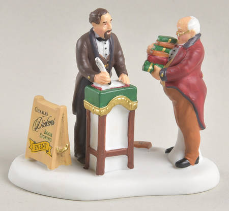 Dickens Village A Dickens Book Signing - With Box-Bx563