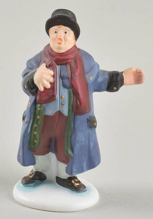 Dickens Village Man Singing - No Box 81b