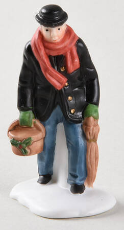 Dickens Village Man With Red Scarf - No Box Nb41a