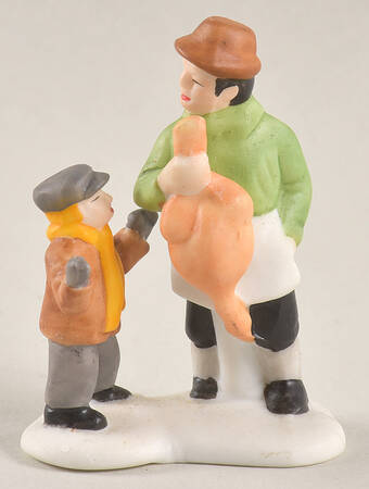 Dickens Village Man & Son With Goose - No Box Nb181b