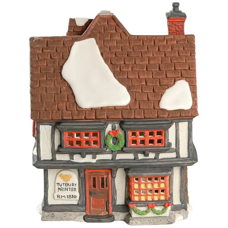 Dickens Village Tutbury Printer - Boxed