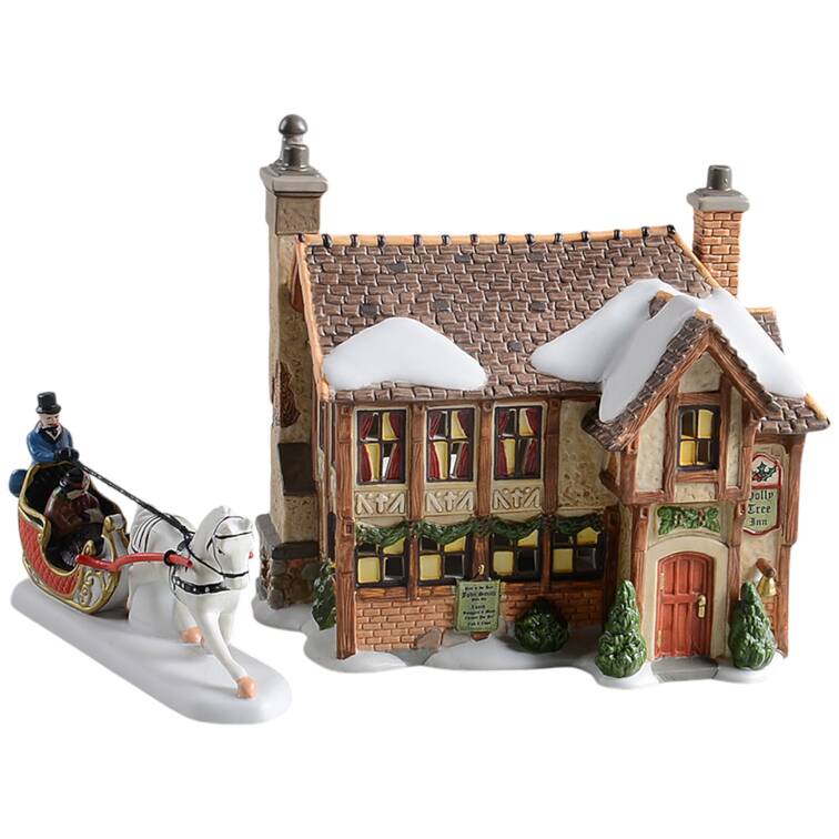 Dickens Village Holly Tree Inn-Set Of 2 - With Box