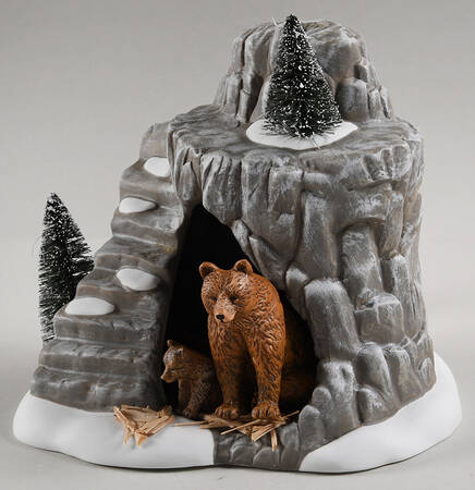 Dickens Village Henry's Bear Exhibit-Zoological Gardens - With Box Bx874