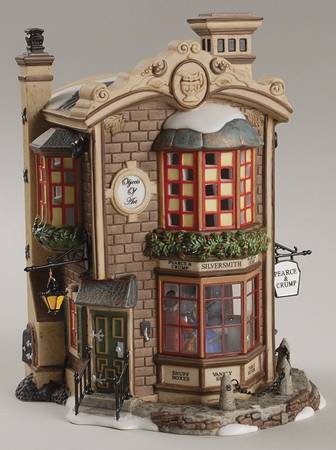 Dickens Village Pearce & Crump Silversmiths - With Box Bx373