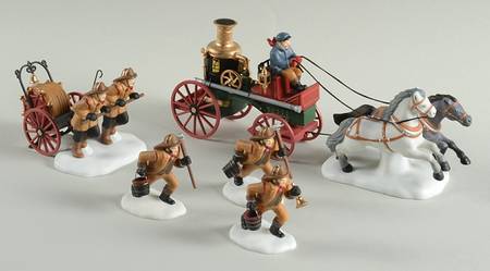 Dickens Village The Fire Brigade Of London Town - Boxed