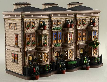 Dickens Village Mulberrie Court Brownstones - Boxed