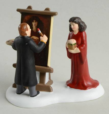 Dickens Village Rossetti & His Muse - With Box Bx734