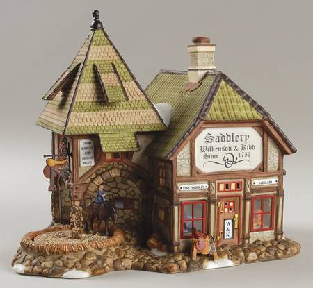 Dickens Village Wilkenson & Kidd Saddlery - With Box Bx348